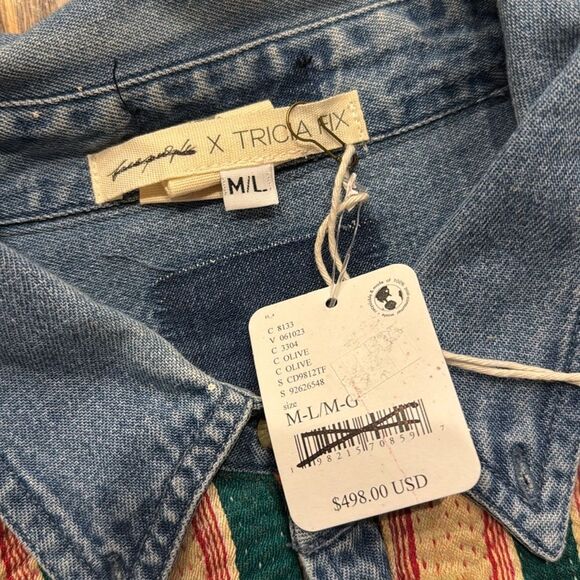 Free People Tricia Fix Carhartt Mixed Jacket - Picture 6 of 8